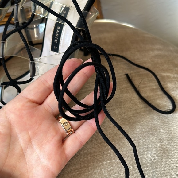 Zara PVC ankle strap heels size 37 - Picture 4 of 8